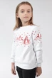 Різдвяний світшот для дівчинки Олені White 80 UKRS-6613D UkrGlamour - изображение 3
