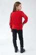 Різдвяний світшот для дівчинки Олені Red 134 UKRS-6612D UkrGlamour - изображение 5