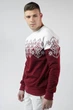 Чоловічий різдвяний світшот Сніжинка Burgundy L UKRS-9915 UkrGlamour - изображение 6