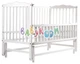 Кровать Babyroom Веселка маятник, откидной бок DVMO-2 бук белый - изображение 2