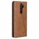 Чехол-книжка с кармашками UniCase Geometric Pattern для Xiaomi Redmi Note 8 Pro - Coffee - изображение 3