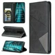 Чехол-книжка с кармашками UniCase Geometric Pattern для Xiaomi Redmi Note 8 Pro - Black - изображение 1