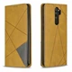 Чехол-книжка с кармашками UniCase Geometric Pattern для Xiaomi Redmi Note 8 Pro - Brown - изображение 4