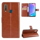 Класичний чохол-книжка Deexe Wallet Style для VIVO Y17 / Y15 - Brown - зображення 1
