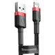 Кабель Baseus Cafule Lightning Cable 2.4A (0.5m) red_black - изображение 4