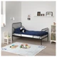 Каркас дитячого розсувного ліжка IKEA MINNEN чорний 80x200 см 391.246.22 - зображення 3