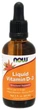 Witamina D3 Now Foods Vitamin D3 płyn 60 ml (733739003706) - obraz 1