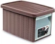 Емкость для хранения Stefanplast Elegance 39х29х21 см 15 л Коричневая (30002sp) - изображение 1