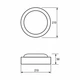 Светильник светодиодный 12W 220V 1040lm 5500K IP65 210x50mm [4260484991263] LED-NLR-12/55(F) EUROLAMP - изображение 3