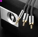 Kabel Vention AUX 3.5 mm m - 2 x RCA m 5 m Black (6922794734388) - obraz 3
