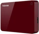 Накопичувач зовнішній HDD 2.5" USB 4.0 TB Toshiba Canvio Advance Red (HDTC940ER3CA) - зображення 2