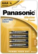 Батарейки Panasonic Alkaline Power лужні AAA блістер, 4 шт (LR03REB/4BPR) - зображення 1