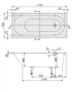 Ванна квариловая VILLEROY & BOCH Oberon (UBQ170OBE2V-01) 170х75 + ножки U99740000 - изображение 4