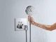 Зовнішня частина змішувача термостата з тримачем для душу HANSGROHE Shower Select 15765000 2 споживача - зображення 2