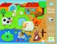 Пазл 12 гигант тактильный Ферма Djeco (DJ07117) - изображение 1