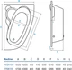 Ванна акриловая асимметричная KOLLER POOL Nadine 170x100R - изображение 5