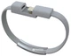 Кабель-браслет Value USB 2.0 - Apple Lightning 0.2 м Сірий (S0601) - зображення 1
