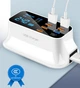 Зарядное устройство TOPZERO CD-A19Q на 8 портов (6 USB 2.0, 1 USB 3.0 и 1 Type-C) c дисплеем, быстрой зарядкой и защитой от перепадов напряжения белый - изображение 3