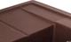 Кухонная мойка гранит GRANADO Leon Marron (1006) + сифон двойной для кухонной мойки Nova с эксцентриком - изображение 6
