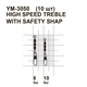 Вертлюг потрійний MiniMax High Speed ​​treble with safety shap №8 із клямкою 5 кг 10 шт. (YM-3050-8) - зображення 2