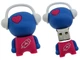 Uniq DJ MUSIC FLASH голубой / розовый 8GB (08C14993U2) - изображение 1