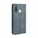 Чехол-книжка Deexe Retro Style для VIVO Y19 - Blue - изображение 6