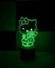 3d-светильник Хелло Китти, Hello Kitty, 3д-ночник, несколько подсветок (на пульте), подарок для девочки - изображение 3