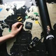 Большая золотая скретч-карта мира для путешествий Travel Mymap Black (черная) в раме 88x63см Metal Black - изображение 3