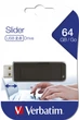 Флеш-накопитель USB 64GB Verbatim Slider Black (98698) - изображение 5
