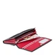 Кошелек женский VISCONTI кожаный черно-красный (CD-21 BLK/RED) - изображение 2