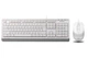 Клавіатура і миша A4Tech F1010 дротові White - зображення 1