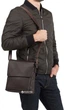 Чоловіча шкіряна сумка-месенджер TIDING BAG A25-1278C Коричнева - изображение 4