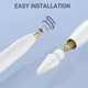 Наконечник Goojodoq для стилуса Apple Pencil (1-2 поколение) (2шт) White - изображение 4