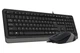 Комплект (клавиатура, мышь) A4Tech F1010 Black/Grey USB - изображение 3