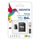 Карта памяти Adata MicroSDXC 64GB UHS-1 (Class 10) Premier + SD adapter для хранения данных - изображение 3