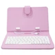 Чохол з клавіатурою Lesko для планшета 7 дюймів Pink micro usb для планшетів, електронних книг - зображення 11