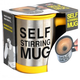 Чашка кружка мешалка автоматическая с вентилятором 400мл Self Stirring Mug желтая - изображение 2