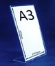 Менюхолдер А3 PlasticMarket вертикальный "L" образный (MH-33) - изображение 1