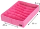 Набор органайзеров для нижнего белья 3 шт ORGANIZE черная Pink003 розовые SKL34-222105 - изображение 5