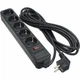 Сетевой фильтр питания Patron 5.0 m31mm2 (SP-1055) 5 розеток BLACK (EXT-PN-SP-1055) - изображение 1