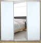 Шкаф купе Luxe Studio Стандарт-1 Зеркало с Пескоструем-10 2100x2000x450 трехдверный (31864) - изображение 1
