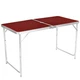 Раскладной стол туристический чемодан набор с 4 стульями Folding Table для пикника рыбалки дачи и кемпинга 120х60 см Коричневый - изображение 4