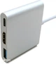 Адаптер Extradigital USB Type-C to HDMI/USB 3.0/Type-C 0.15 м White (KBH1691) - изображение 4
