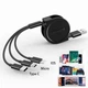 Телескопический USB кабель 3 в 1 Lightning + Micro USB + Type-C 1,2м SC1 - изображение 8