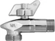 Кран шаровой ALBERTONI Squalo угловой для сантехприборов 1/2"х3/4" 8023017036192 - изображение 3
