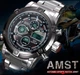 Чоловічий спортивний водостійкий тактичний годинник AMST Mountain Steel - изображение 4