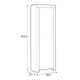 Закритий стелаж Holten Black Red White 68.5x203.5x37 (S440-REG1D/200) 114909 - зображення 2