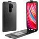 Чехол IETP для Xiaomi Redmi Note 8 Pro флип вертикальный кожа PU черный - изображение 1