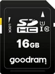 Карта памяти SDНC 16GB UHS-I Class 10 Goodram (S1A0-0160R12) - изображение 1