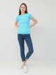 Футболка хлопковая женская Sol's Regent Women 01825225 L Бирюзовая - изображение 3